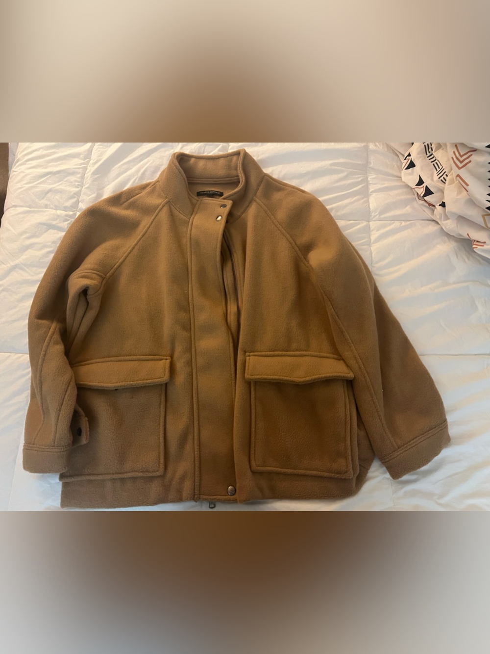 Banana Republic Camel/Tan Pea Coat Fleece Jacket